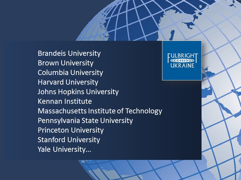 Brandeis University Brown University Columbia University Harvard University Johns Hopkins University Kennan Institute Massachusetts